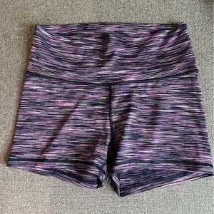 Old Navy Active High Rise Go Dry Yoga Shorts Purple Size LARGE Women's